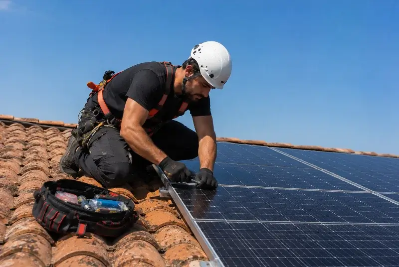 Maintenance et monitoring de panneaux solaires à Orthevielle